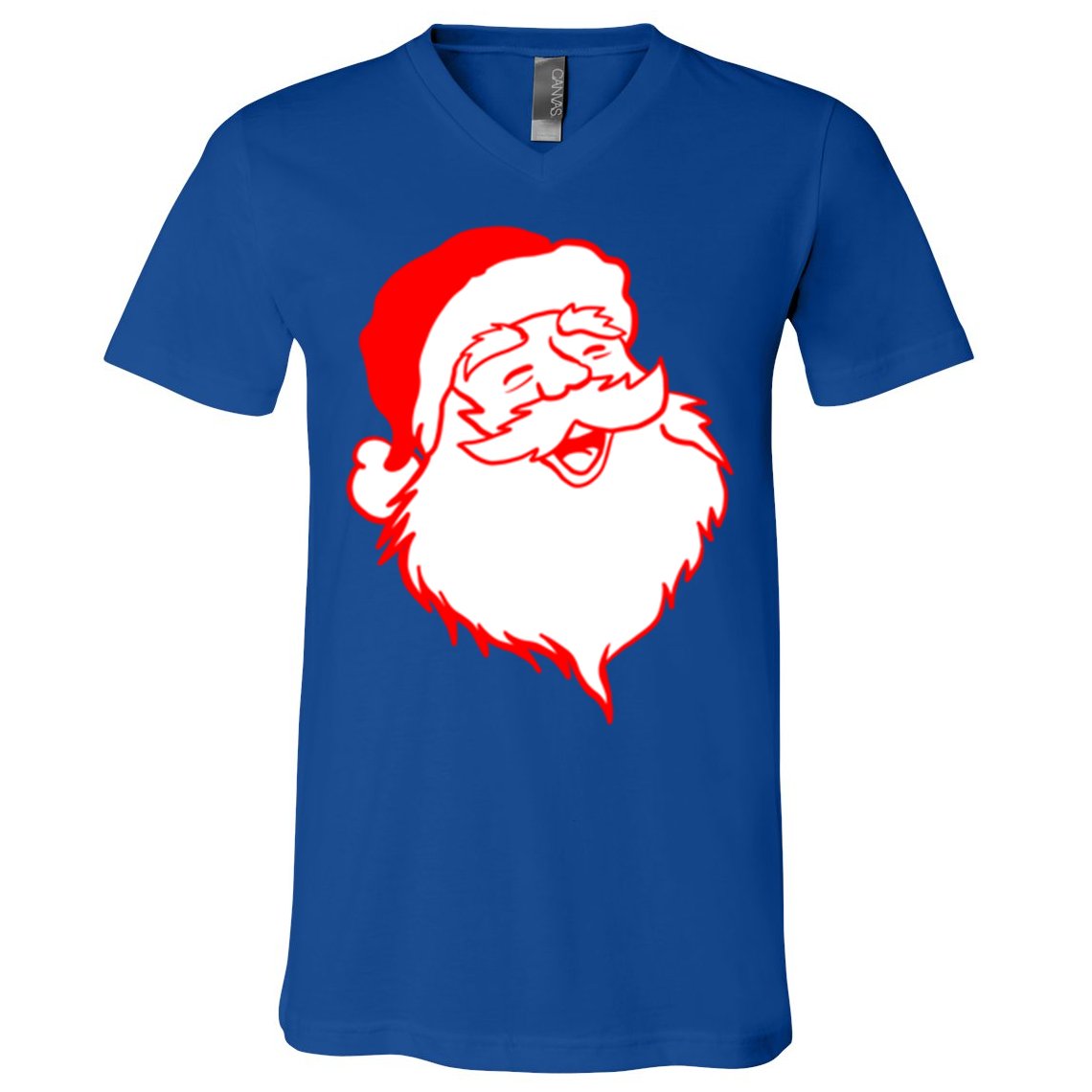 In My Jolly Era Merry Christmas Retro Santa Claus Gift V-Neck T-Shirt