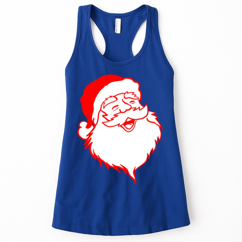 In My Jolly Era Merry Christmas Retro Santa Claus Gift Womens Tank Top