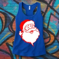 In My Jolly Era Merry Christmas Retro Santa Claus Gift Womens Tank Top