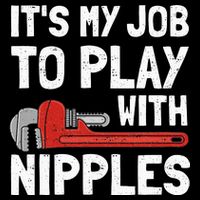 It's My Job To Play With Plumber Nipples 7-Panel Snapback Hat