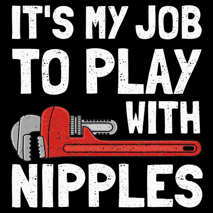 It's My Job To Play With Plumber Nipples 7-Panel Snapback Hat