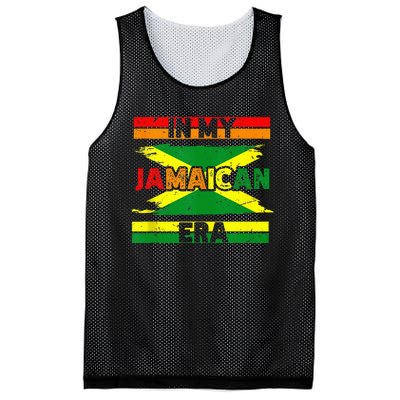 In My Jamaican Era Independence Jamaica Day Jamaican Flag Mesh Reversible Basketball Jersey Tank