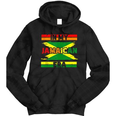 In My Jamaican Era Independence Jamaica Day Jamaican Flag Tie Dye Hoodie