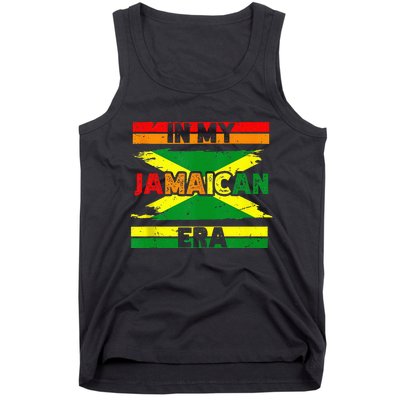 In My Jamaican Era Independence Jamaica Day Jamaican Flag Tank Top