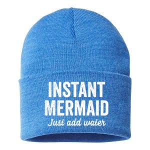 Instant Mermaid Just Add Water Meaningful Gift Sustainable Knit Beanie