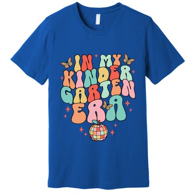 In My Kindergarten Era Kindergarten Teacher Groovy Christmas Cool Gift Premium T-Shirt