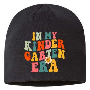 In My Kindergarten Teacher Era Shirts Kinder Groovy Retro Sustainable Beanie