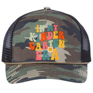 In My Kindergarten Teacher Era Shirts Kinder Groovy Retro Retro Rope Trucker Hat Cap