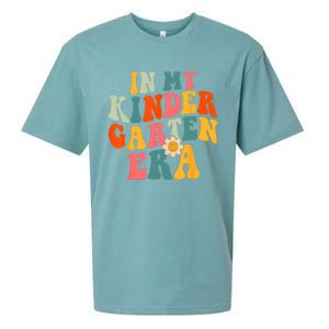 In My Kindergarten Teacher Era Shirts Kinder Groovy Retro Sueded Cloud Jersey T-Shirt