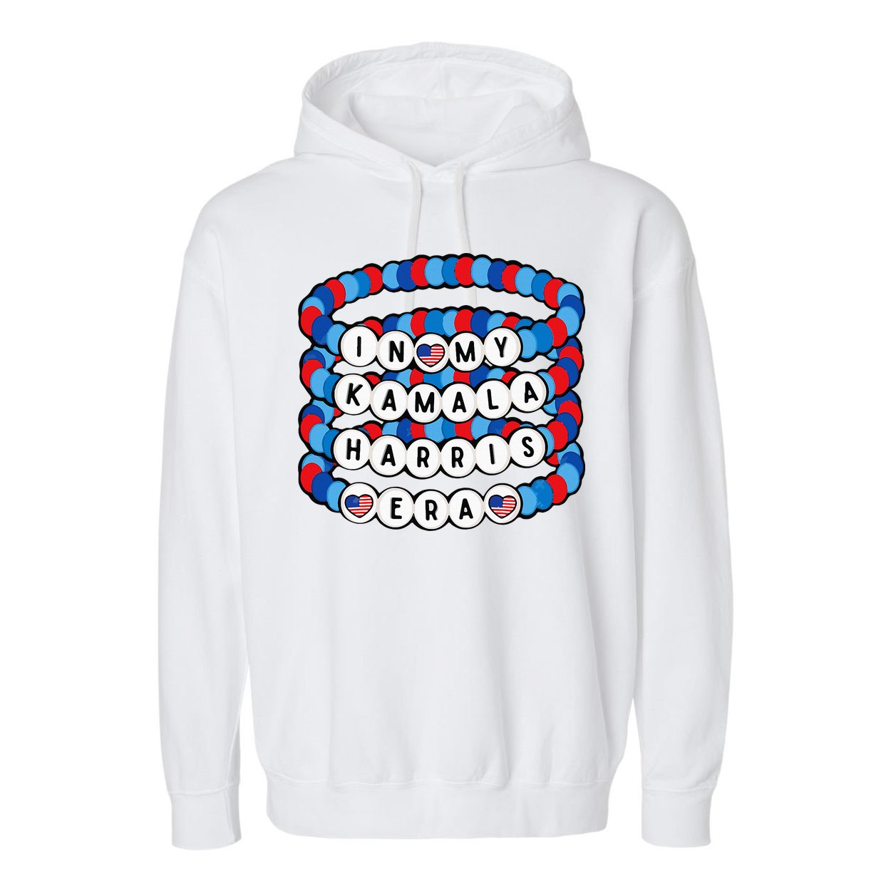 In My Kamala Harris Era Harris Democrat Harris 2024 Bracelet Garment-Dyed Fleece Hoodie