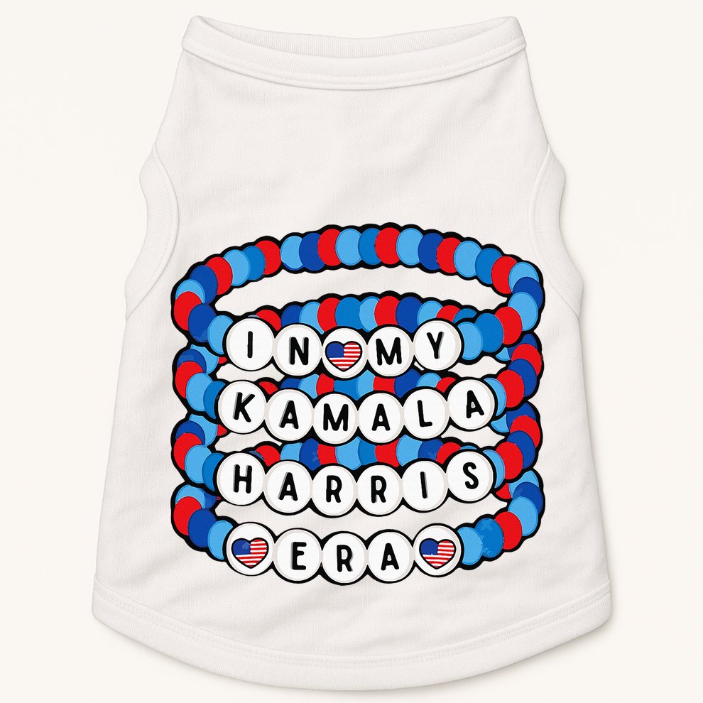 In My Kamala Harris Era Harris Democrat Harris 2024 Bracelet Doggie Tank