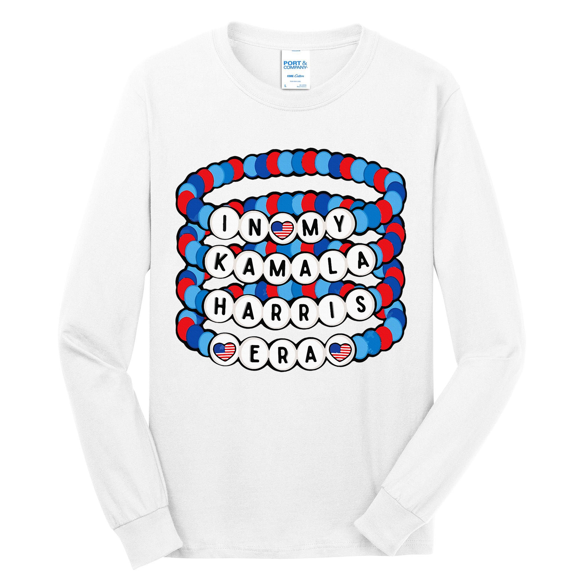 In My Kamala Harris Era Harris Democrat Harris 2024 Bracelet Tall Long Sleeve T-Shirt