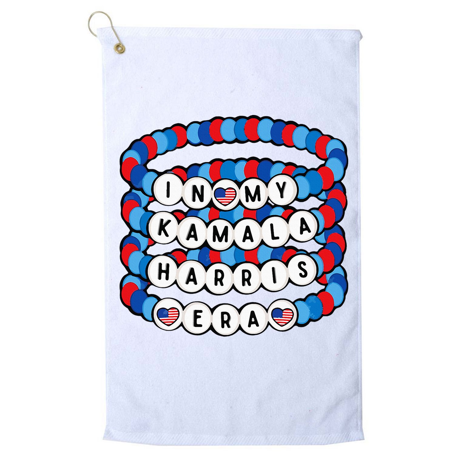 In My Kamala Harris Era Harris Democrat Harris 2024 Bracelet Golf Towel