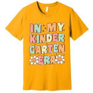 In My Kindergarten Era Groovy Kindergarten Back To SchooL Premium T-Shirt