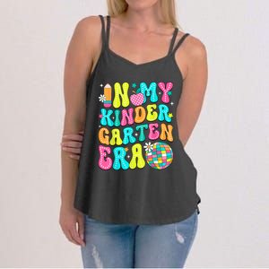 In My Kindergarten Era Groovy Back To School Teacher Student Women's Strappy Tank