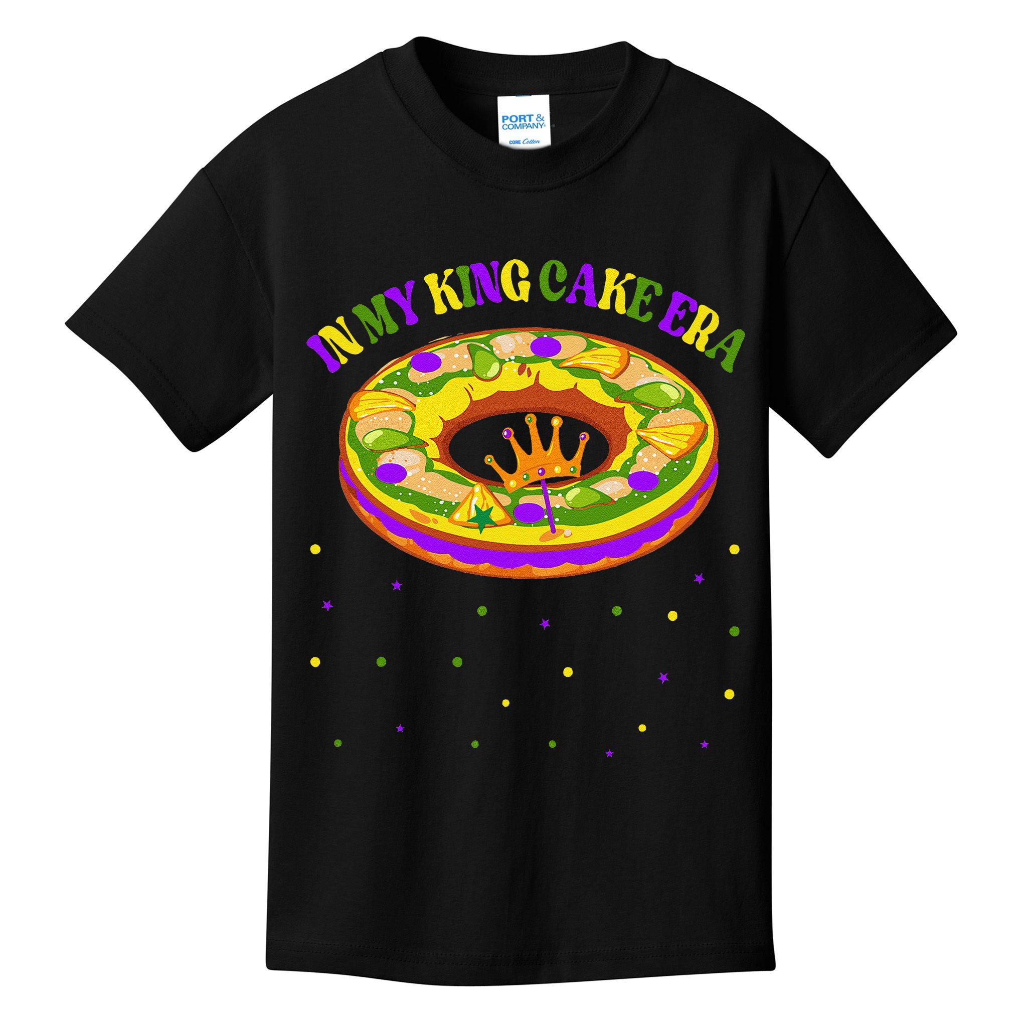 In My King Cake Era Festival Parade Mardi Gras King Cake Era Kids T-Shirt