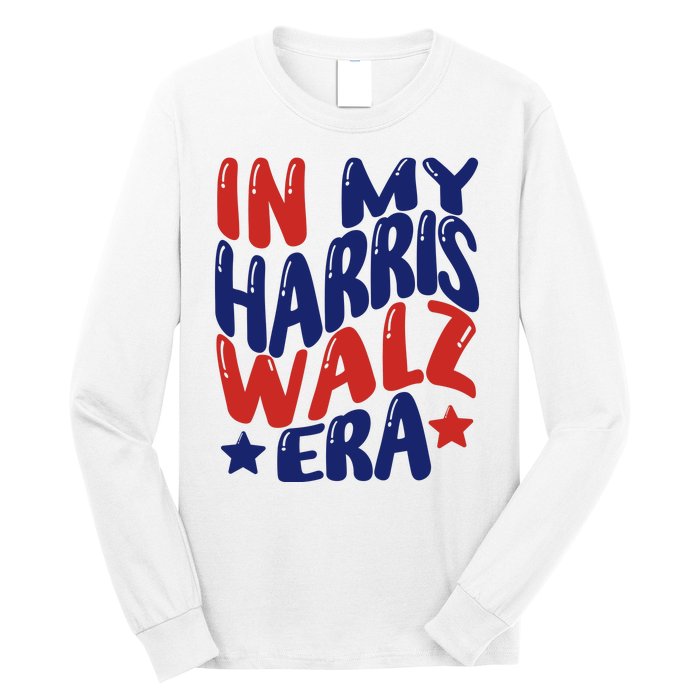 In My Kamala Era Groovy Harris For Madam President 2024 Long Sleeve Shirt