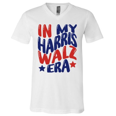 In My Kamala Era Groovy Harris For Madam President 2024 V-Neck T-Shirt