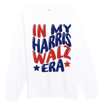 In My Kamala Era Groovy Harris For Madam President 2024 Premium Crewneck Sweatshirt