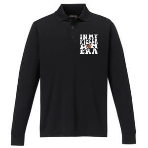 In My Kicker Mom Football Era Kicker Mama Football Christmas Performance Long Sleeve Polo