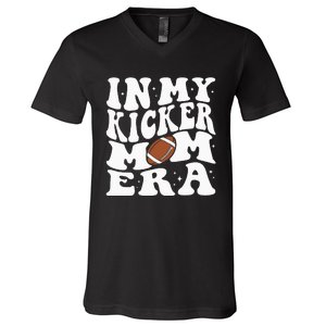 In My Kicker Mom Football Era Kicker Mama Football Christmas V-Neck T-Shirt