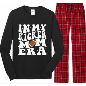 In My Kicker Mom Football Era Kicker Mama Football Christmas Long Sleeve Pajama Set