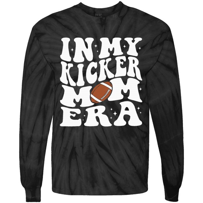 In My Kicker Mom Football Era Kicker Mama Football Christmas Tie-Dye Long Sleeve Shirt