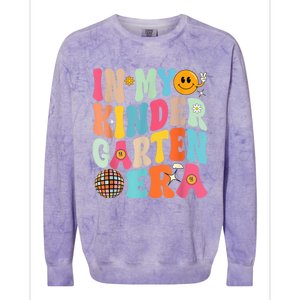 In My Kinder Garten Era Groovy Back To School Gift Colorblast Crewneck Sweatshirt