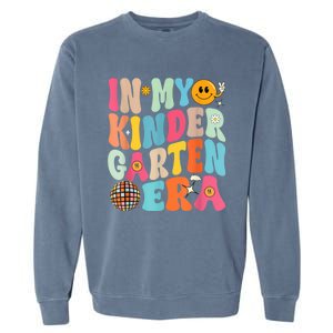 In My Kinder Garten Era Groovy Back To School Gift Garment-Dyed Sweatshirt