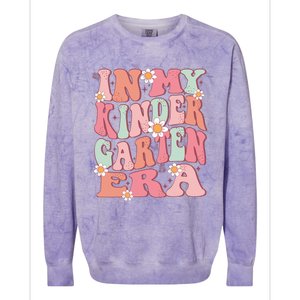 In My Kindergarten Era Girl Cute Back To School Kindergarten Colorblast Crewneck Sweatshirt