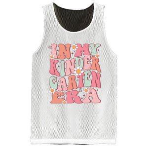 In My Kindergarten Era Girl Cute Back To School Kindergarten Mesh Reversible Basketball Jersey Tank