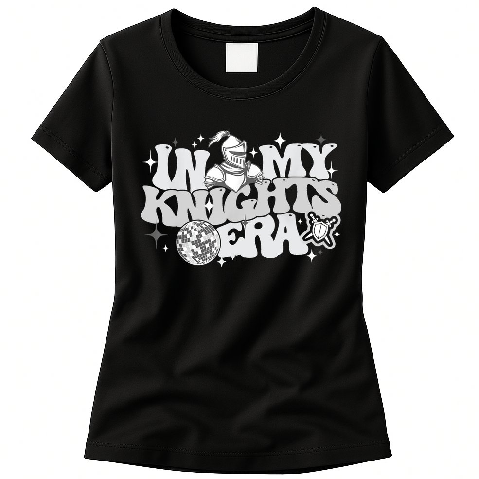 In My Knights Era Back To School Mascot Spirit Game Squad Womens T-Shirt