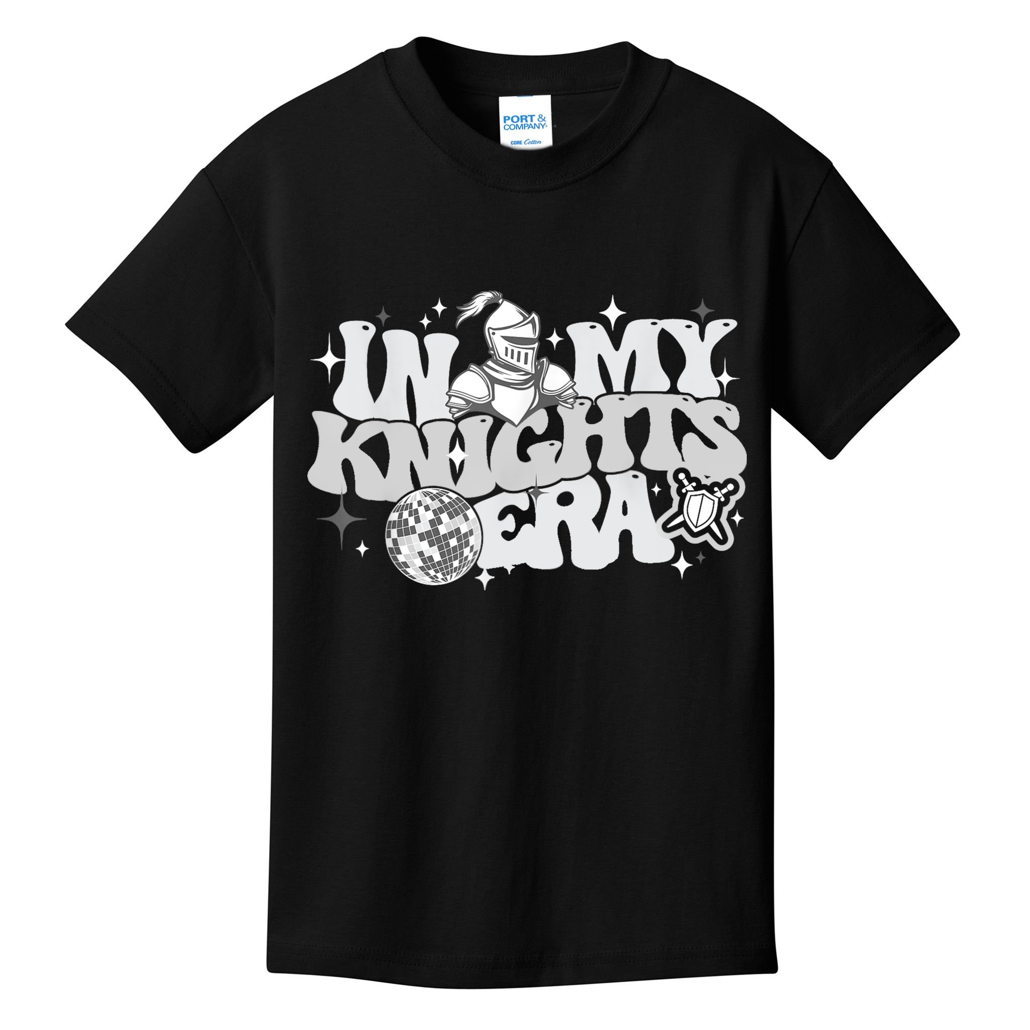 In My Knights Era Back To School Mascot Spirit Game Squad Kids T-Shirt