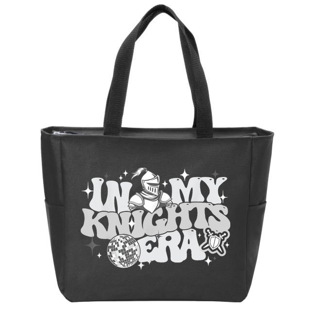 In My Knights Era Back To School Mascot Spirit Game Squad Zip Tote Bag