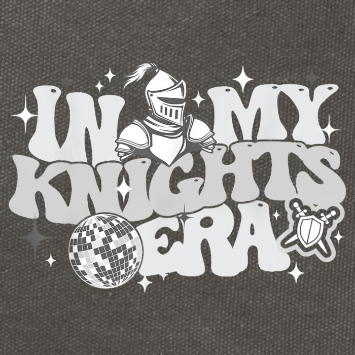 In My Knights Era Back To School Mascot Spirit Game Squad Cotton Canvas Backpack