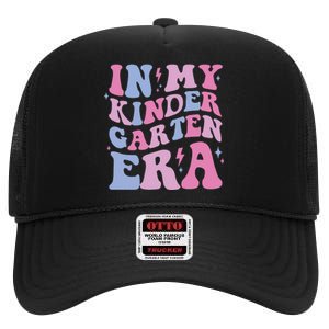 In My Kindergarten Era Retro Kindergartener High Crown Mesh Back Trucker Hat