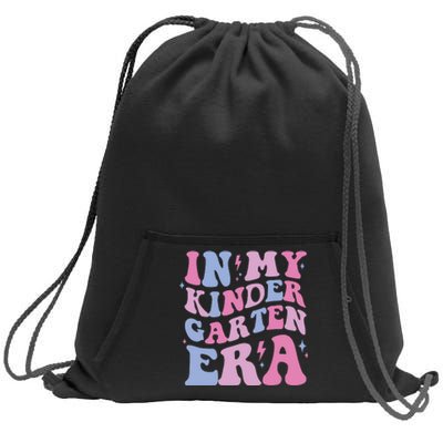 In My Kindergarten Era Retro Kindergartener Sweatshirt Cinch Pack Bag