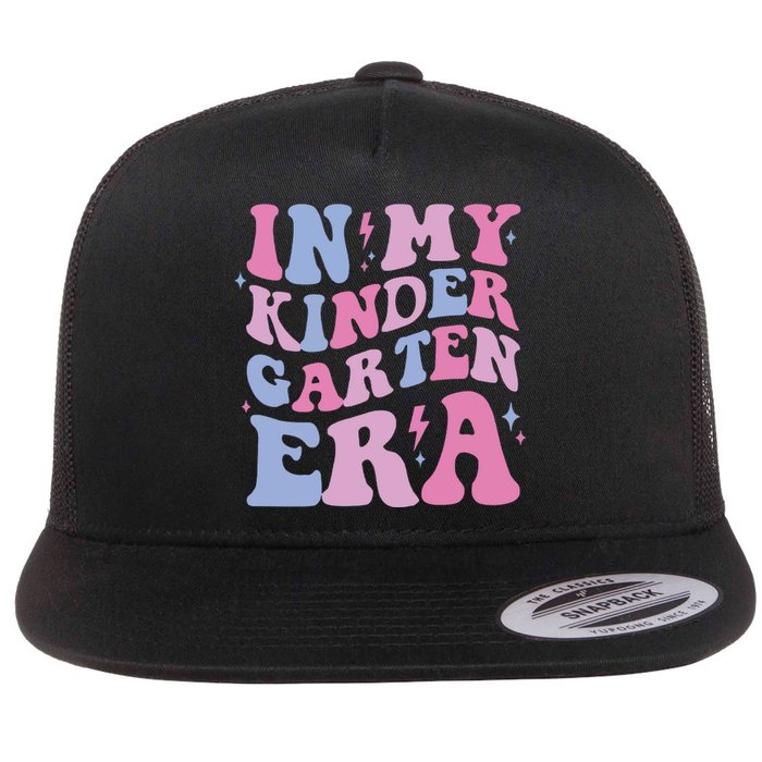 In My Kindergarten Era Retro Kindergartener Flat Bill Trucker Hat