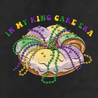 In My King Cake Era Mardi Gras 7 Panel Mesh Trucker Snapback Hat