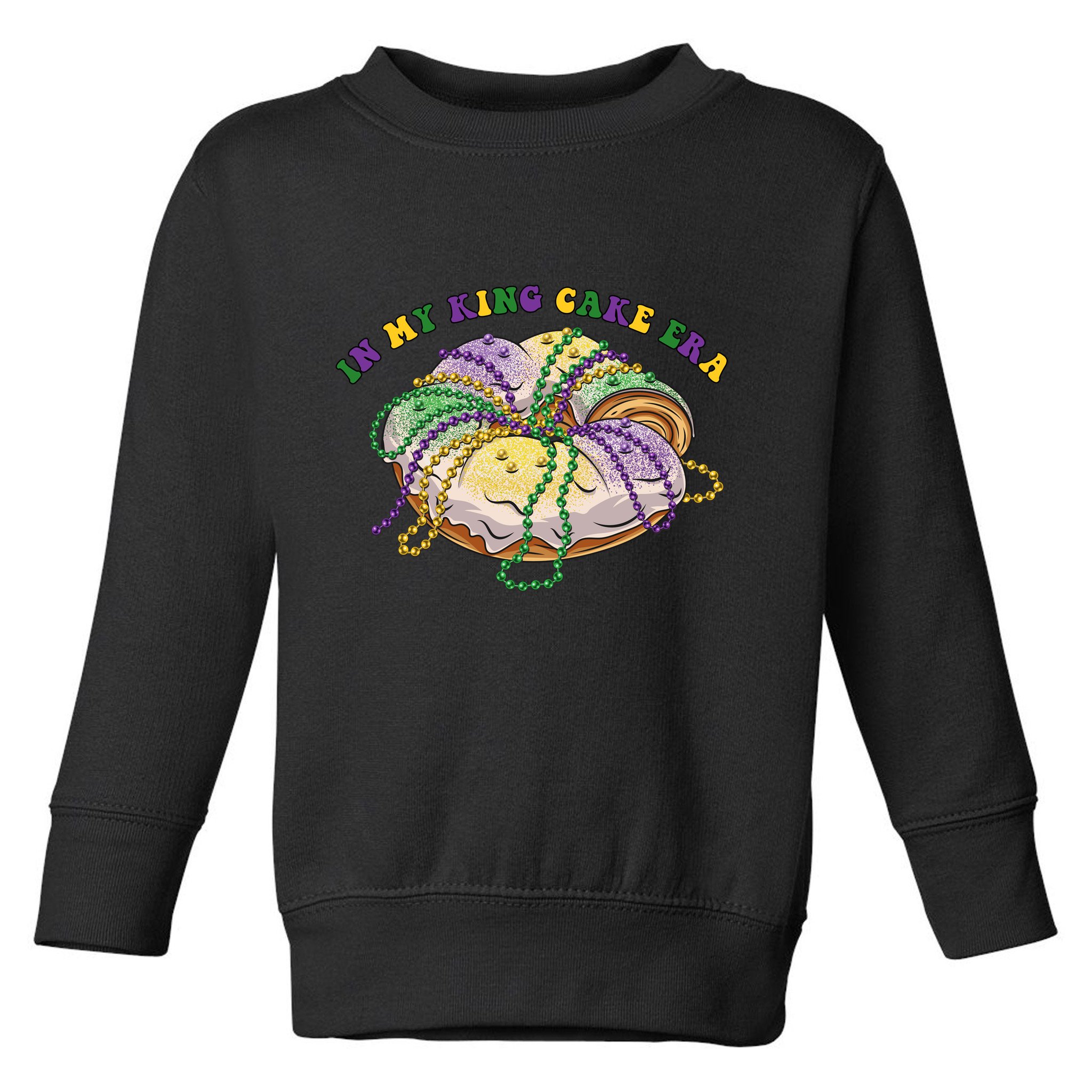 In My King Cake Era Mardi Gras Toddler Sweatshirt