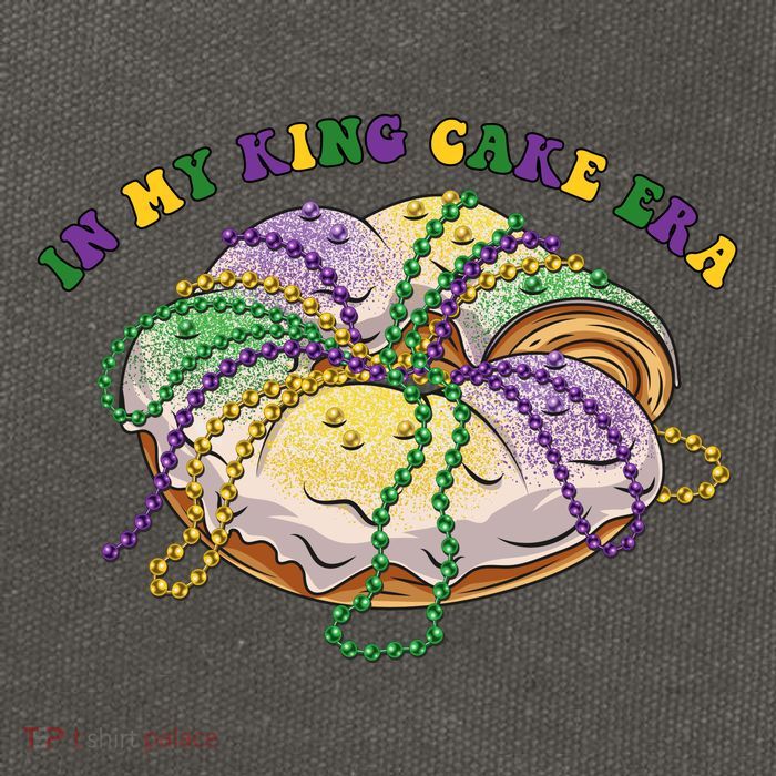 In My King Cake Era Mardi Gras Cotton Canvas Backpack