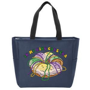 In My King Cake Era Mardi Gras Zip Tote Bag