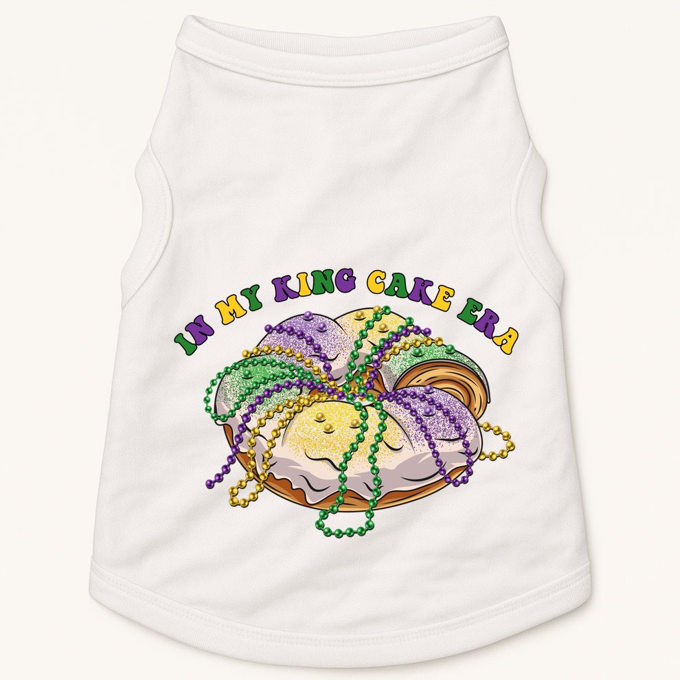 In My King Cake Era Mardi Gras Doggie Tank