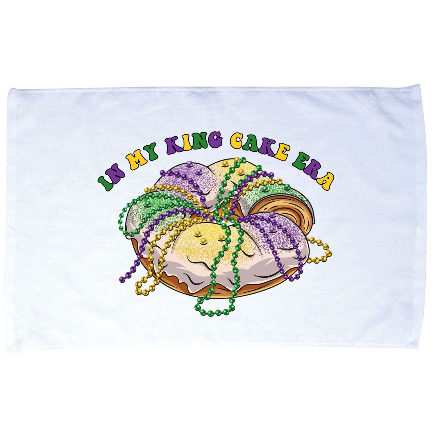 In My King Cake Era Mardi Gras Microfiber Hand Towel