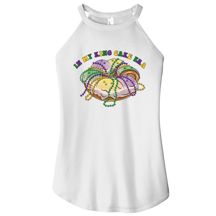 In My King Cake Era Mardi Gras Women's Perfect Tri Rocker Tank