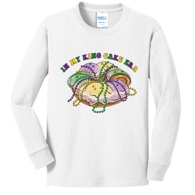 In My King Cake Era Mardi Gras Kids Long Sleeve Shirt