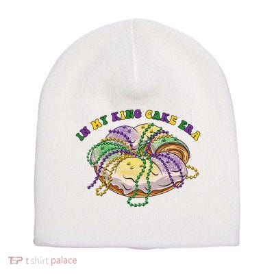 In My King Cake Era Mardi Gras Short Acrylic Beanie