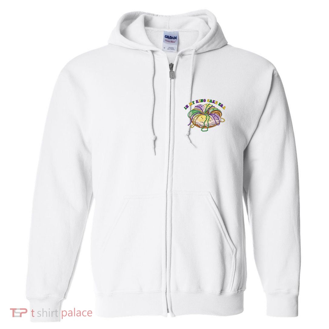 In My King Cake Era Mardi Gras Full Zip Hoodie