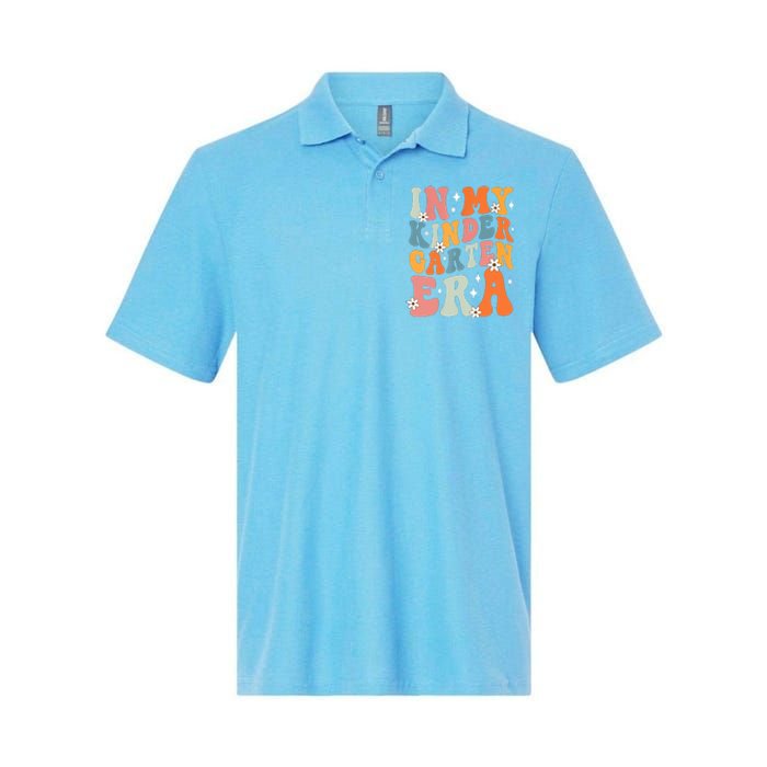 In My Kindergarten Era Groovy Back To School Kinder Teacher Softstyle Adult Sport Polo