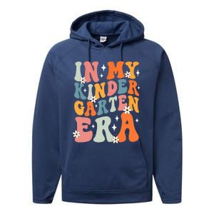 In My Kindergarten Era Groovy Back To School Kinder Teacher Performance Fleece Hoodie